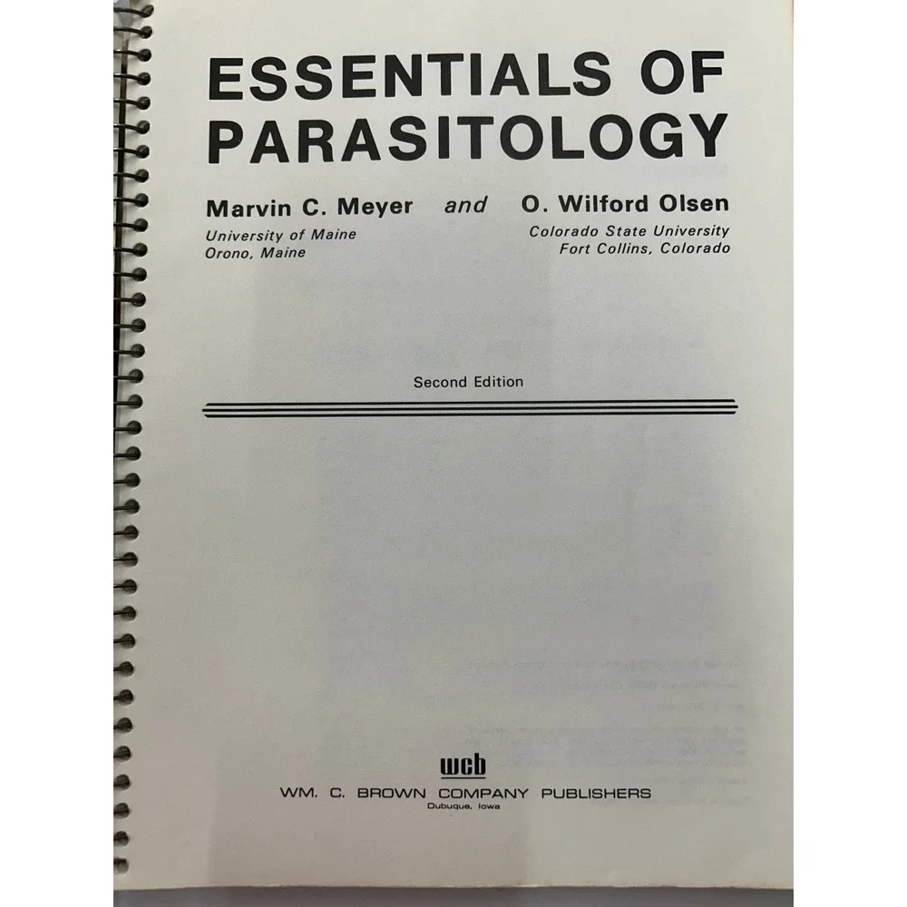 Essentials of Parasitology Meyer Olsen‎ 1979 2nd Edition Wm. C. Brown